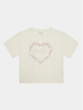 Guess Guess T-shirt J3BI06 J1314 Écru Regular Fit