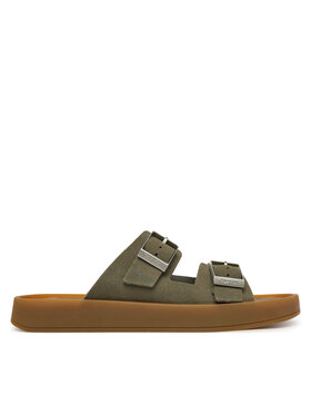 Calvin Klein Чехли Calvin Klein Ergon Double Bar Sandal Su HM0HM02094 Зелен