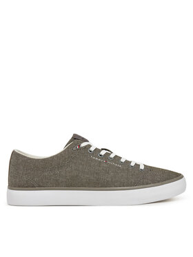Tommy Hilfiger Tenisenes Tommy Hilfiger Th Hi Vulc Low Core Chambray FM0FM05389 Pelēks