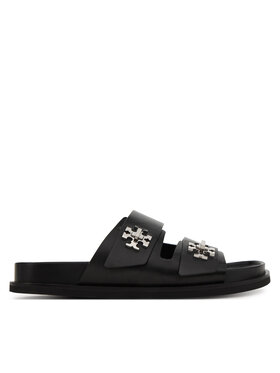 Tory Burch Iešļūcenes Tory Burch T Lock Sport Slide 175640 Melns