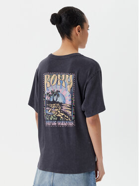 Roxy Roxy Футболка ERJZT05905 Сірий Oversize