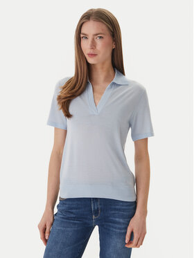 Guess Guess Поло W6GR03 Z0583 Світло-синій Regular Fit
