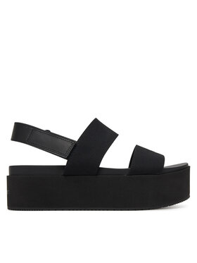 Calvin Klein Jeans Sandále Calvin Klein Jeans Flatform Sandal Sling In YW0YW01788 Čierna