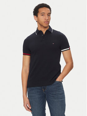 Tommy Hilfiger Tommy Hilfiger Polo Flag Cuff MW0MW38458 Blu scuro Slim Fit