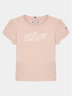 Tommy Hilfiger Tommy Hilfiger T-shirt Hilfiger Script Tee S/S KG0KG07714 Ružičasta Regular Fit