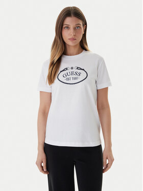 Guess Guess Футболка V6RI04 K8FQ4 Білий Regular Fit