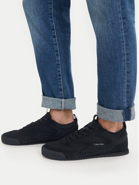 Calvin Klein Sneakersy Calvin Klein Low Pro Runner Mix Mat HM0HM02208 Černá