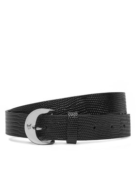 Calvin Klein Sieviešu josta Calvin Klein Classic Buckle Lizard Emboss 25Mm LV04F7041G Melns