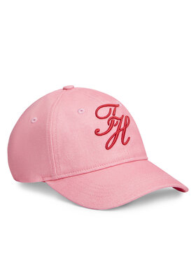 Tommy Hilfiger Cap Tommy Hilfiger Logo Embroidery Baseball Cap AW0AW18338 Rosa