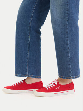 Pepe Jeans Tenisice Pepe Jeans Brady Basic W PLS31287 Crvena