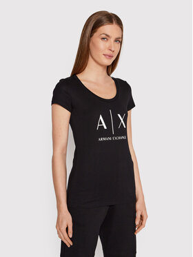 Armani Exchange Armani Exchange Футболка 8NYT70 YJ16Z 1200 Чорний Regular Fit