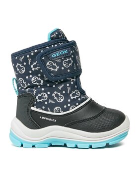 Geox Snehule Geox B Flanfil Girl B Abx B263WG 0BCMN CF4N4 M Tmavomodrá
