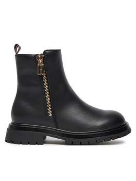 Tommy Hilfiger Členková obuv Tommy Hilfiger Chelsea Boot T3A5-33566-1351 M Čierna