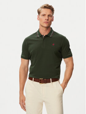 Beverly Hills Polo Club Beverly Hills Polo Club Поло P-SS26M-P450111 Темно-зелений Regular Fit