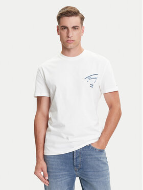 Tommy Jeans Tommy Jeans T-Shirt Signature City DM0DM21934 Λευκό Regular Fit
