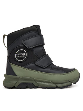 Geox Зимни обувки Geox J Flexyper Plus Boy B Abx J66LCG 0FU54 C0033 S Тъмнозелен