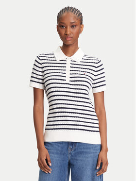 Tommy Hilfiger Tommy Hilfiger Poloshirt Fine WW0WW41474 Creme Regular Fit