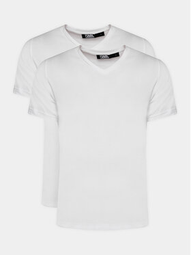 KARL LAGERFELD KARL LAGERFELD Conjunto de camisetas 765001 500298 Blanco Slim Fit