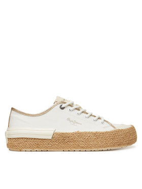 Pepe Jeans Espadrilky Pepe Jeans Samoi Mix PLS31595 Bílá