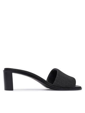 Calvin Klein Iešļūcenes Calvin Klein Block Heel Sandal Aop HW0HW03016 Melns