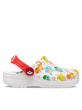 Crocs Šľapky Crocs Classic Pokemon Clog Kids 207739 Biela