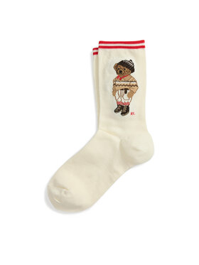 Polo Ralph Lauren Dlhé ponožky Polo Ralph Lauren 455982952001 Écru