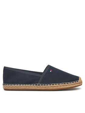 Tommy Hilfiger Espadrilles Tommy Hilfiger Flag Canvas Espadrille FW0FW08541 Tumši zils