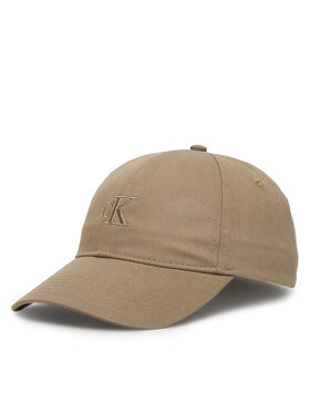 Calvin Klein Καπέλο Jockey Calvin Klein Monogram Embroidery Baseball Cap LV04K5024G Μπεζ