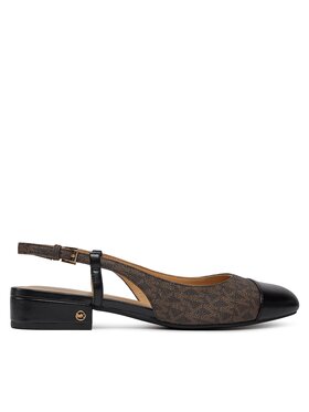MICHAEL Michael Kors Sandále MICHAEL Michael Kors Perla Flex Sling Flat 40R4PLFP1B Hnedá