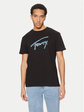 Tommy Jeans Tommy Jeans T-Shirt Signature DM0DM21109 Μαύρο Regular Fit
