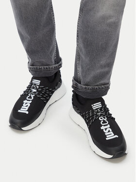 Just Cavalli Sneakersy Just Cavalli 80QA3SA0 ZSE69 Czarny