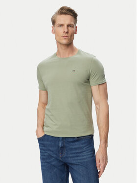 Tommy Jeans Tommy Jeans Majica DM0DM04411 Khaki Slim Fit