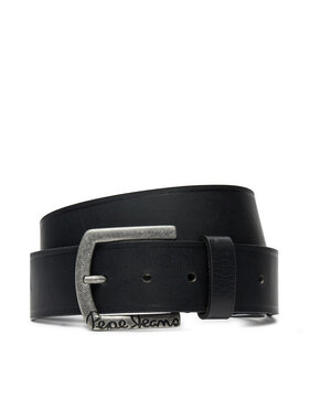 Pepe Jeans Pánský pásek Pepe Jeans Moss PM021026 Černá