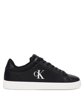 Calvin Klein Sneakersy Calvin Klein 3 Cupsole Laceup Pu Mg YW0YW01781 Čierna
