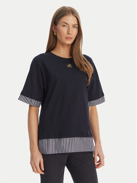 Luisa Spagnoli Luisa Spagnoli Camiseta Baiadera 543155 Azul marino Regular Fit