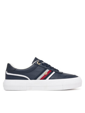 Tommy Hilfiger Sportcipők Tommy Hilfiger Th Platform Vulc Leather FW0FW09603 Sötétkék