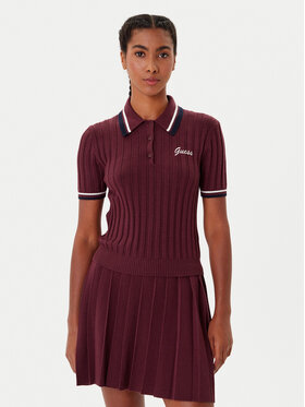 Guess Guess Polo V5BP04 Z1152 Tamnocrvena Regular Fit