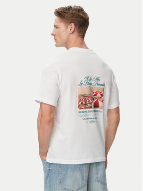 Jack & Jones Jack & Jones Camiseta Cassis Photo Back 12295050 Blanco Relaxed Fit