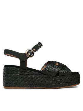 Wrangler Espadrilky Wrangler Alma Raffia WL31554A Černá