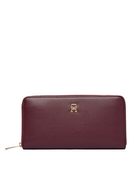 Tommy Hilfiger Πορτοφόλι Tommy Hilfiger Th Icon Lrg Za AW0AW17744 Μπορντό