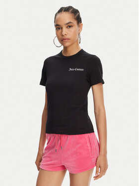 Juicy Couture Juicy Couture Футболка La Beach JCWCT125319 Чорний Regular Fit