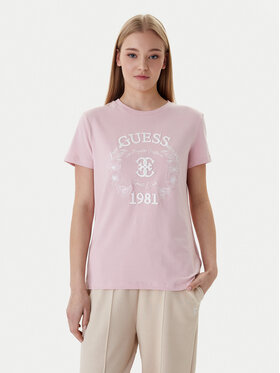 Guess Guess Camiseta V6RI12 J1314 Rosa Regular Fit