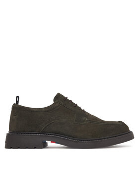 Tommy Hilfiger Pantofi Tommy Hilfiger Corporate Casual Sde Deck Shoe FM0FM05980 Verde