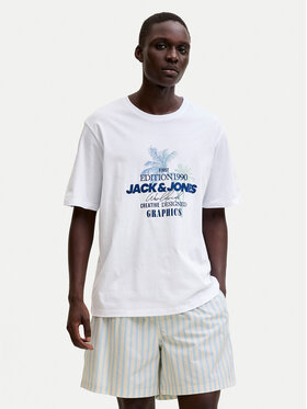 Jack & Jones Jack & Jones Camiseta Gradient Print 12288094 Blanco Regular Fit