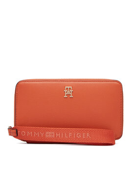 Tommy Hilfiger Portafoglio Tommy Hilfiger Th Logotape Compact Zip Around AW0AW18699 Arancione