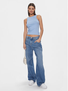 Tommy Jeans Tommy Jeans Top Essential DW0DW17382 Azul Slim Fit