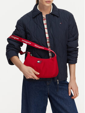 Tommy Jeans Handtasche Tommy Jeans Tjw Ess Daily Shoulder Bag AW0AW18768 Rot