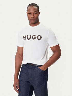 HUGO HUGO Футболка Dulivio 50542737 Білий Regular Fit