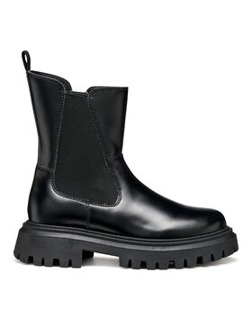 Geox Schnürstiefeletten Geox J Maquinnens J56M6D 0CNNH C9999 S Schwarz
