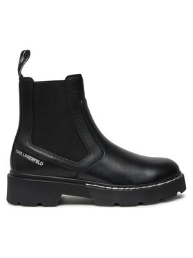 KARL LAGERFELD Jātnieku stila puszābaki KARL LAGERFELD KL40460 Melns